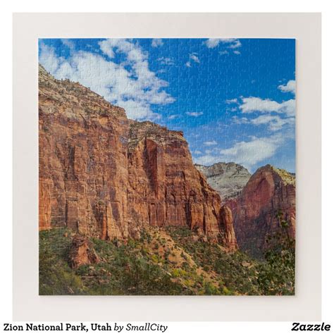 Parks organized by date established made in usa all pieces are in the box when we ship ©. Zion National Park, Utah Jigsaw Puzzle | Zazzle.com | Zion ...