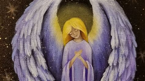 Christmas Angel Acrylic Painting Live Tutorial Youtube