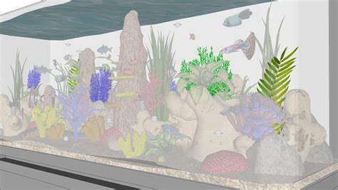 Aquario 3d Recife De Coral Aquarium Coral Reef 3d Warehouse