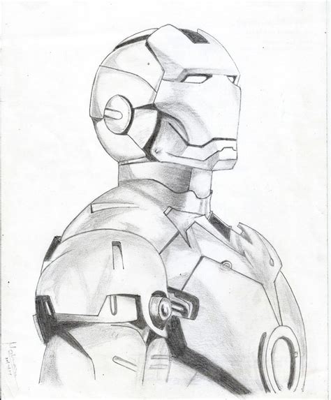 Top 77 Iron Man Outline Sketch Latest Vn