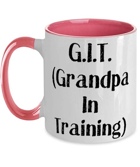 Nice Grandpa Two Tone 11oz Mug Git Grandpa In Training Etsy