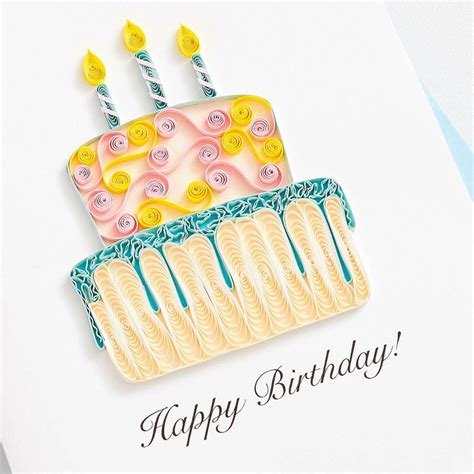 Quilling Birthday Cake Card Paper Source Paper Quilling Cards