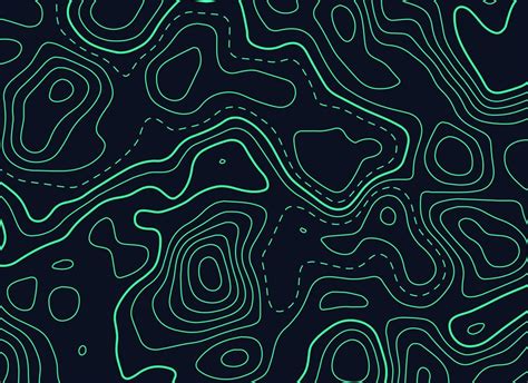 Dark Background With Green Topographic Contour Map Topographic Map