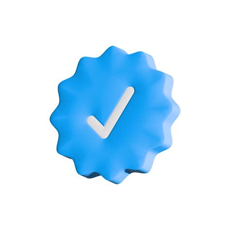 Badge Vérifié Bleu Avec Signe De Coche Isolé 14216498 Png