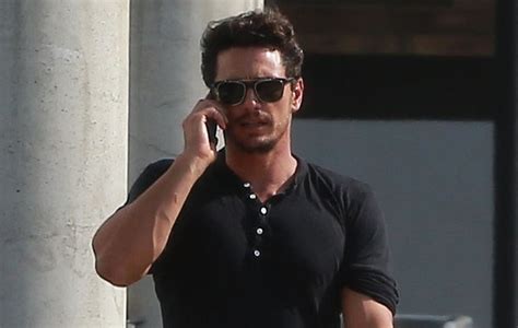 James Franco Shows Off His Buff Muscles In A Tight Black Shirt