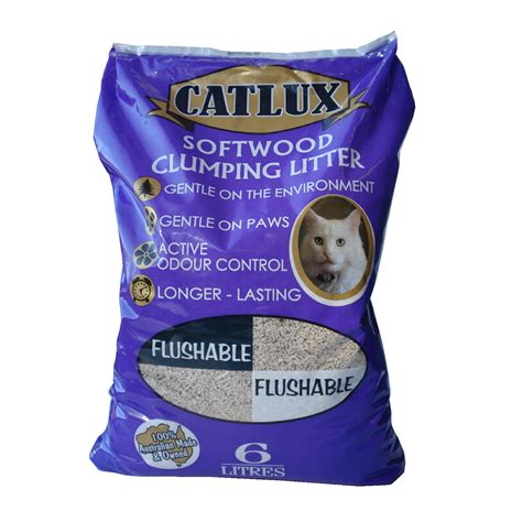 This silica gel cat litter changes color in reaction to the ph level of your cat's urine. Catlux Softwood Clumping Cat Litter - 6 Litres