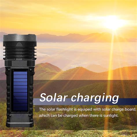 Led Rechargeable Flashlight Review Emergency Solar Chargers