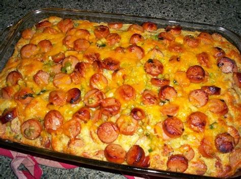 It's really important not to futz with the dough too much during and after its second rise. Best recipes in world: Hotdog Casserole "Carny Surprise"