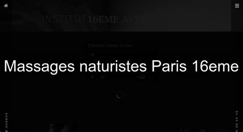 Massages Naturistes Paris 16eme Massage Relaxation