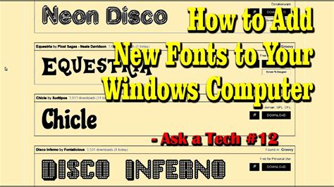 How to increase the font size in ios. How to Add New Fonts to Your Windows Computer - Ask a Tech ...