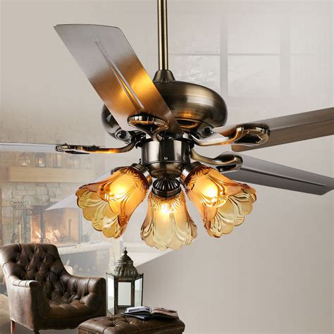 They believe that ceiling fans(at least the usual ones) severely compromise the aesthetics of a room and act somewhat as a sour spot. fashion ceiling fan lights retro style fan lamps bedroom ...