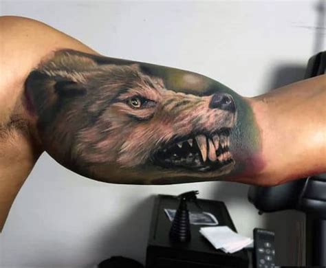 50 Realistic Wolf Tattoo Designs For Men Canine Ink Ideas