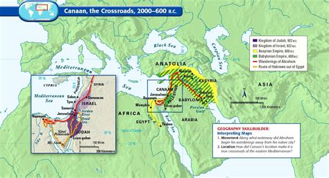 Canaan The Crossroads 2000 600 Bc Middle East Map Ancient World