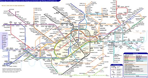 Filelondon Underground Overground Dlr Crossrail Mapsvg Wikimedia