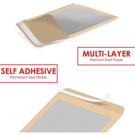 iSoul A5 & A4 Manila Hard Board Backed Do Not Bend Envelopes 20 Packs