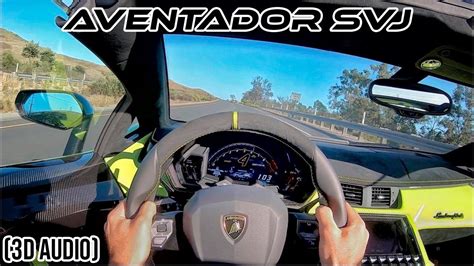 Lamborghini Aventador SVJ Roadster POV Drive D Audio ASMR