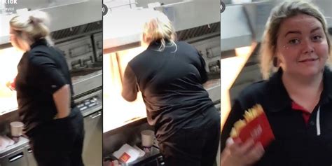 Mcdonalds Employee Sticks Hand Down Pants Before Serving Food