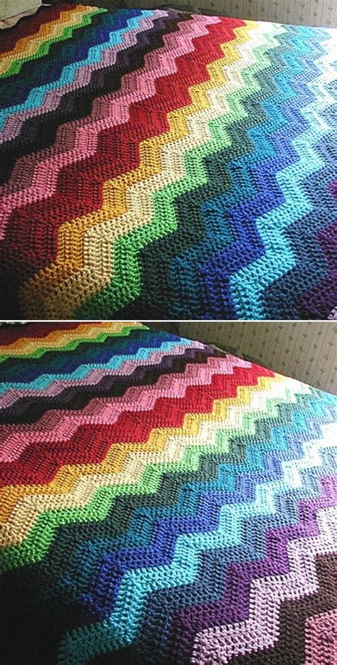 Rainbow Ripple Afghan Free Crochet Pattern Weave Crochet Sexiezpix Web Porn