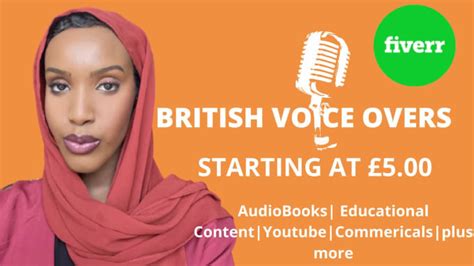 record a professional british female voice over by aseya1 fiverr