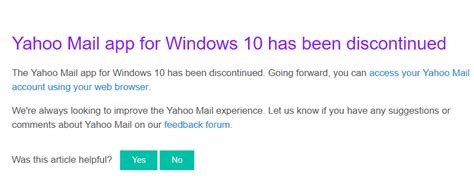 As it was breaking other errors. Download Yahoo Mail App for Windows 10 for Free UPDATE