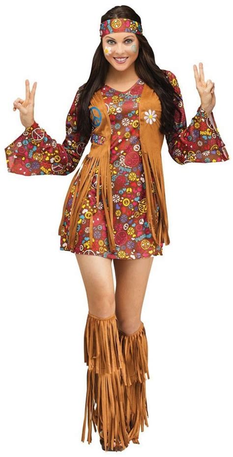 Ladies Peace And Love Hippie Costume