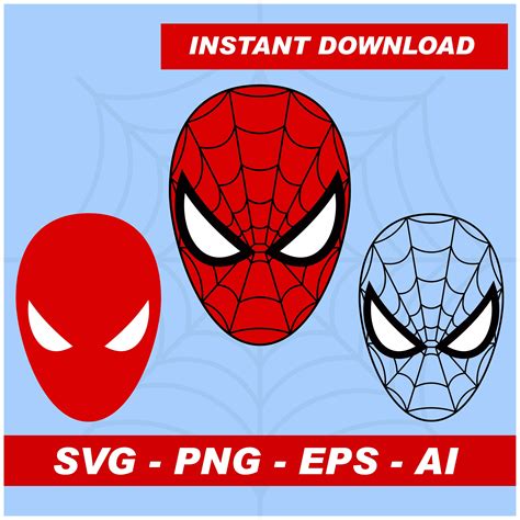 Spiderman SVG Spiderman Face SVG Spiderman Clipart - Etsy Canada