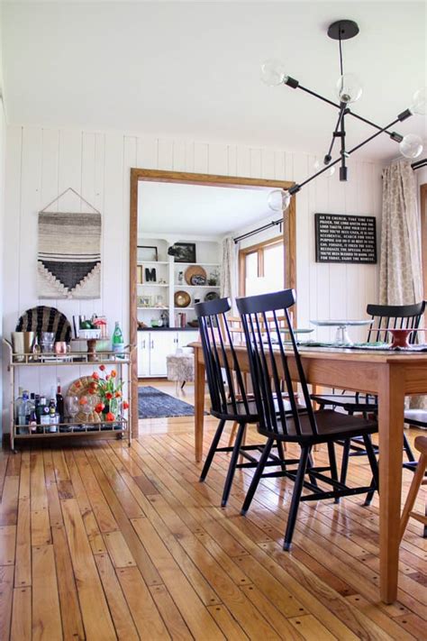 The serving cart is constructed of a metal frame with solid wood shelves. How to Style a Modern Bar Cart - Bright Green Door
