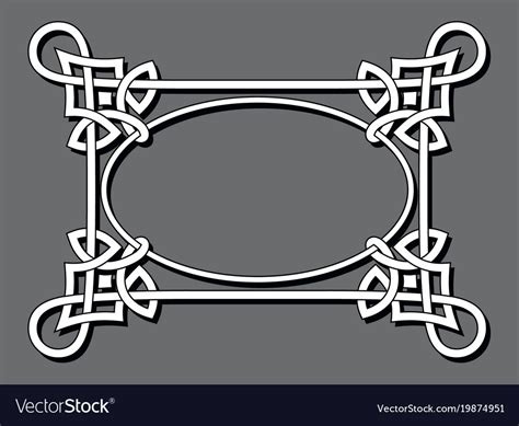 Abstract Celtic Frame Royalty Free Vector Image