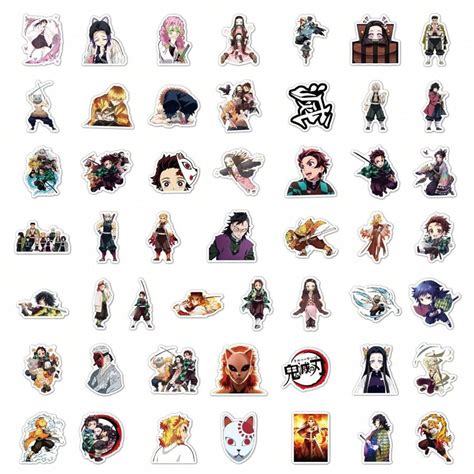 50pcs Aniplex Officially Licensed Demon Slayer Sticker Mixed Different
