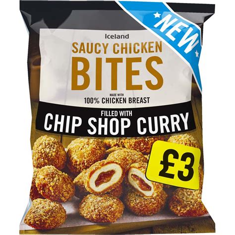 Iceland Chip Shop Curry Saucy Chicken Bites 560g Breaded And Battered