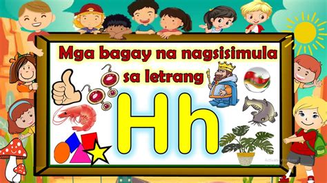 Mga Bagay Na Nagsisimula Sa Letrang Hh At Magsulat Ng Malaki At Maliit