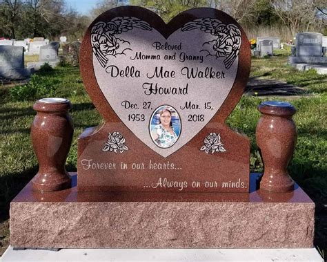 1 Best Heart Shaped Headstones And Cross Monuments