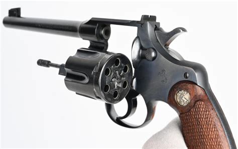 Sold Price Pre War Colt Officers Model 22 Target Revolver September