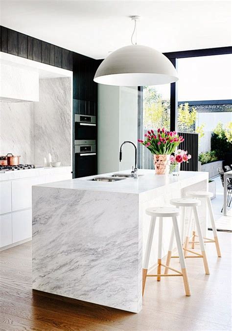30 Of The Most Stunning Modern Marble Kitchens Modern Marble Kitchen
