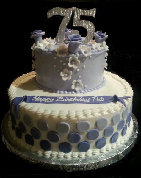 75th Birthday Cake 75 Birthday Cake Birthday Cake Decorating