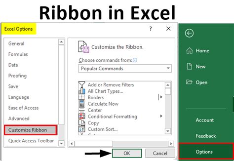 Ribbon In Excel How To Use Ribbon In Excel With Examples
