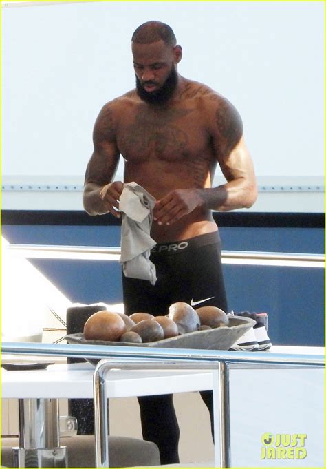 Full Sized Photo Of Lebron James Shirtless Workout In Italy Photo Just Jared