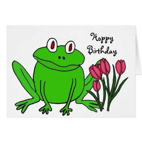 Happy birthday card with cute frog baby vector. AH- Funny Frog Birthday Card | Zazzle