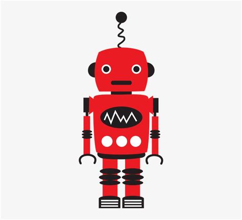 Robot Clipart Robot Head Cute Red Robot Clipart Png Image