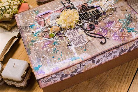 Scraps Of Darkness And Scraps Of Elegance Mixed Media Altered Box Tutorial
