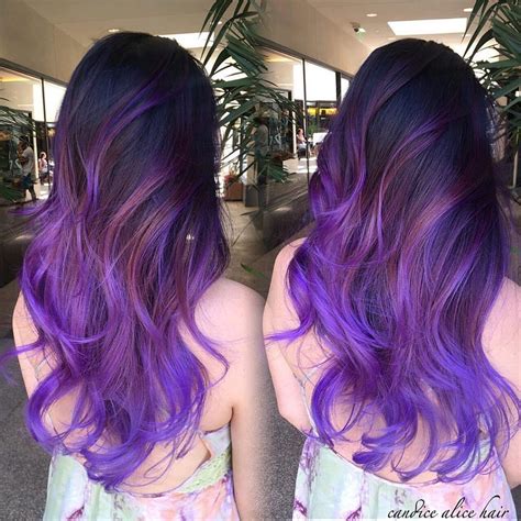 Purple And Lavender Balayage Hair Styles Hair Color Balayage Hair Color Trends