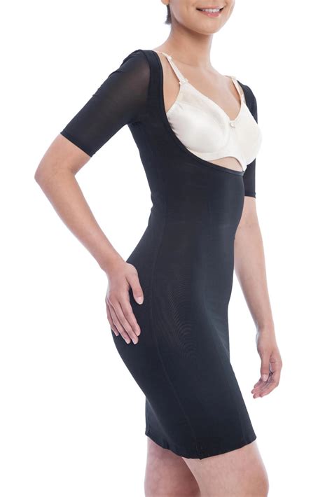 Gemsli Gemsli Womens Firm Control Frontless Body Shaper With Sleeves
