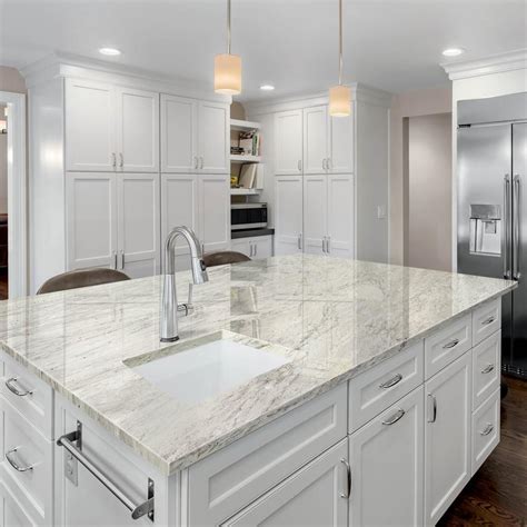 White Granite Kitchen Awesome Home Design References