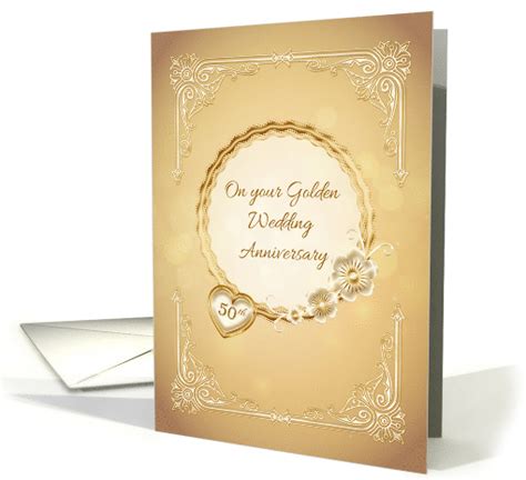Golden Wedding Anniversary, 50th card (1442764)