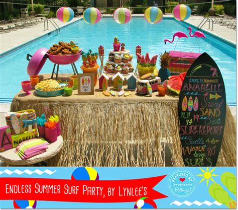 Themed Pool Party Birthday Ideas From 5 Awesome Party Blogs