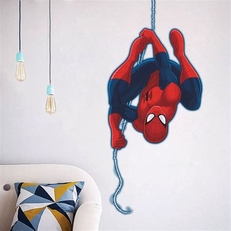 Spiderman Classic Pose Wall Stickers Art Kids Nursery Boys Bedroom