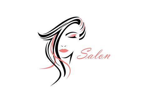 Women Face Hair Salon Logo Vector Illustration Par Deemka Studio Creative Fabrica