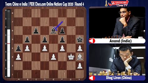 Team China Vs India Fide Online Nations Cup 2020 Round 4 Youtube