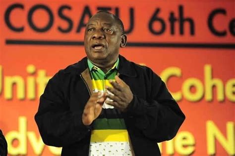 The president of the union, mr cyril ramaphosa, said num leaders would meet privately before talks with the company's. "We will get our money back from that family" - Ramaphosa ...
