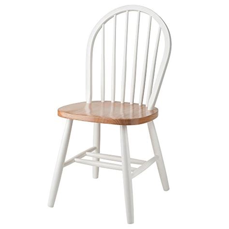 winsome wood windsor chair in natural and white finish set of 2 buy online in uae